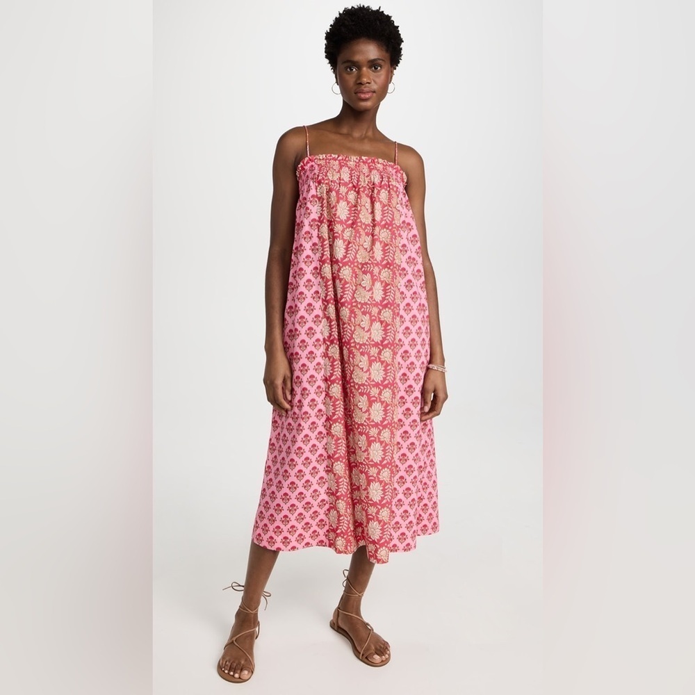 FIGUE Selina Midi Dress L Large